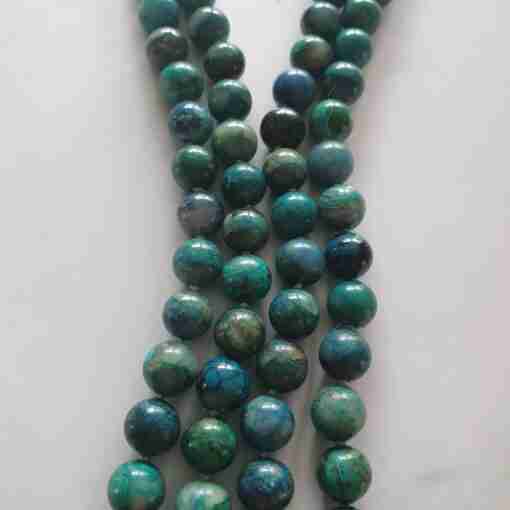 Chrysokoll-Mala + Armband – Bild 13