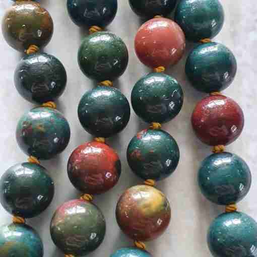 Heliotrop-Mala (3) + Armband – Bild 2