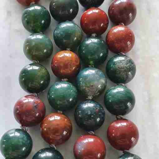 Heliotrop-Mala (4) + Armband – Bild 2