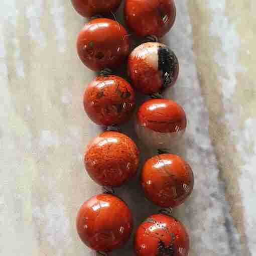 Rote Jaspis-Mala (2) – Bild 15