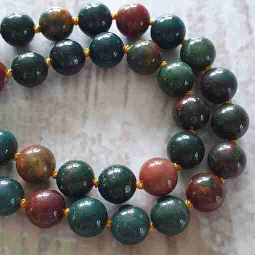 Heliotrop-Mala (3) + Armband – Bild 14