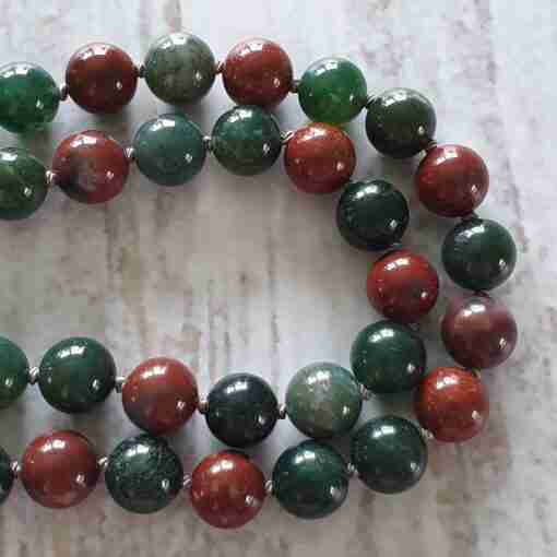 Heliotrop-Mala (4) + Armband – Bild 14