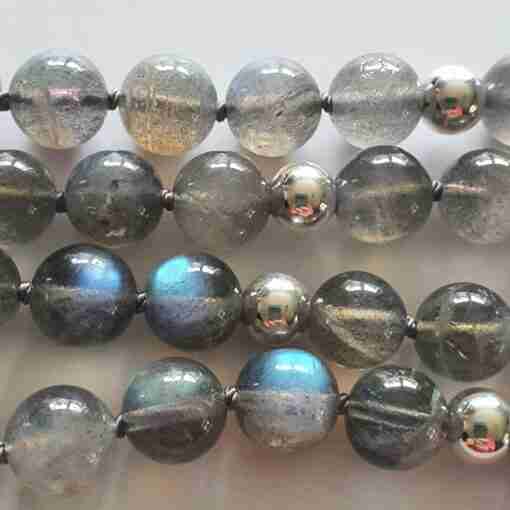 Labradorit-Mala (2) mit Armband – Bild 15