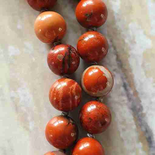 Rote Jaspis-Mala (2) – Bild 16