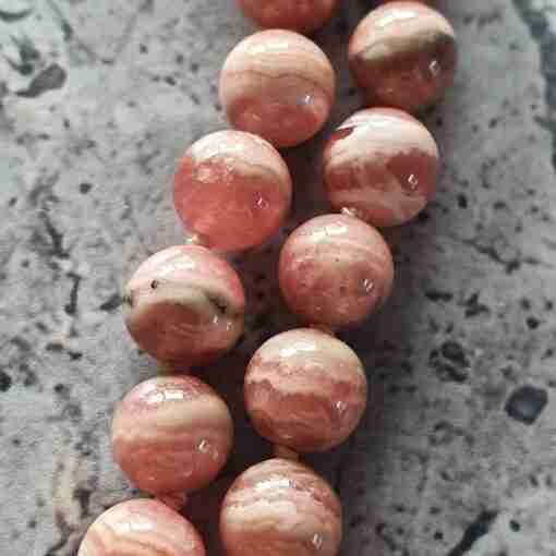 Rhodochrosit-Bergkristall-Mala – Bild 15