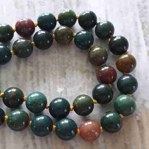 Heliotrop-Mala (3) + Armband – Bild 15