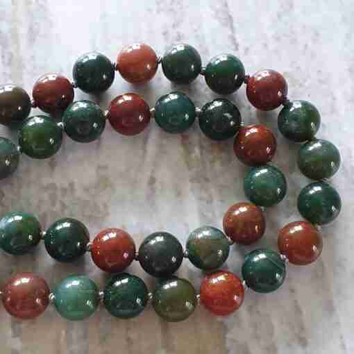 Heliotrop-Mala (4) + Armband – Bild 15