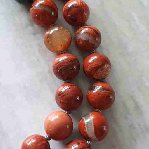 Rote Jaspis-Mala (2) – Bild 14