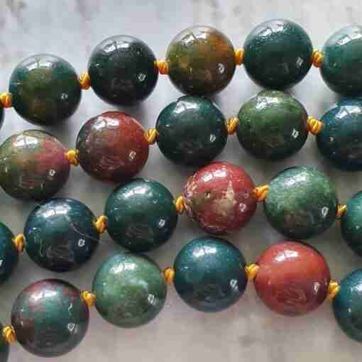 Heliotrop-Mala (3) + Armband – Bild 16
