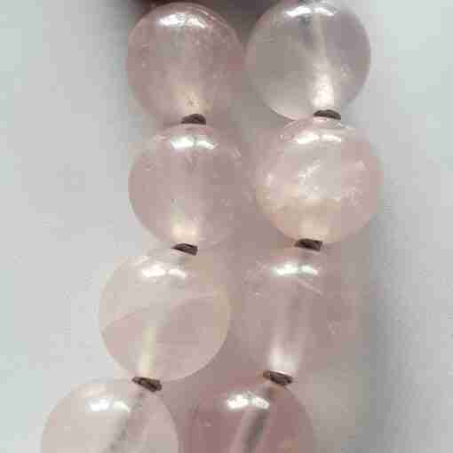 Lepidolith-Rosenquarz-Mala + Armband – Bild 17