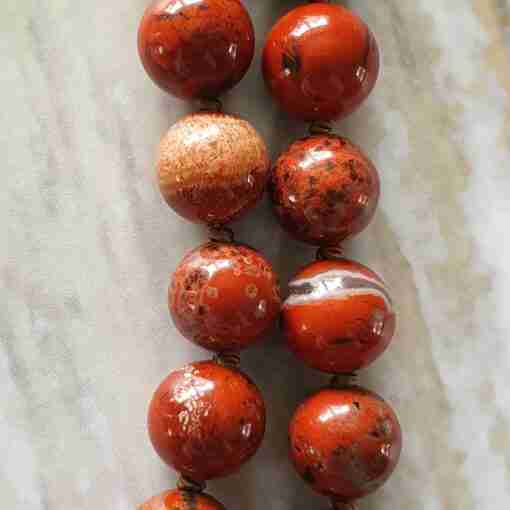 Rote Jaspis-Mala (1) – Bild 17