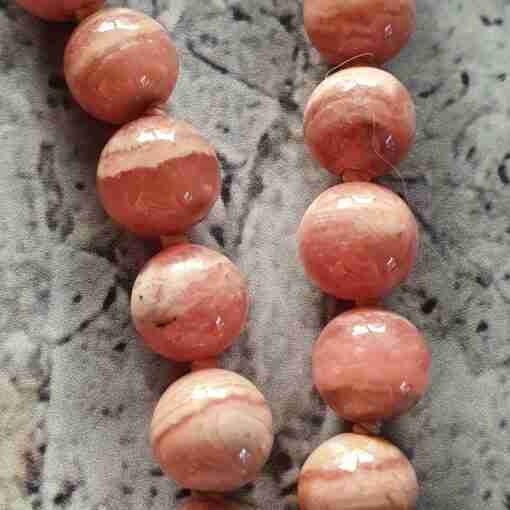 Rhodochrosit-Bergkristall-Mala – Bild 17