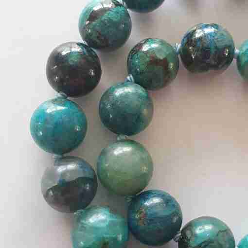 Chrysokoll-Mala + Armband – Bild 18