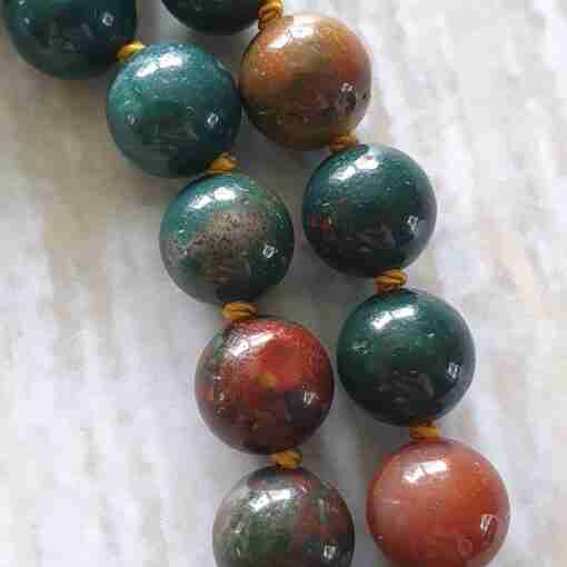 Heliotrop-Mala (3) + Armband – Bild 19