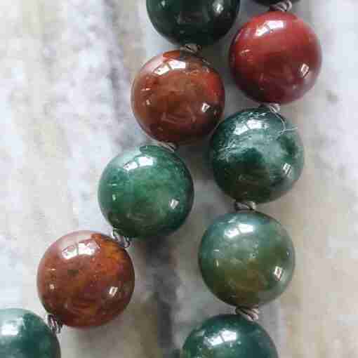 Heliotrop-Mala (4) + Armband – Bild 19