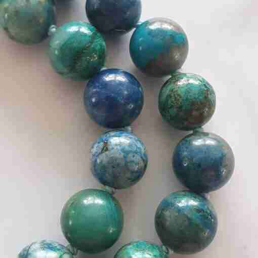 Chrysokoll-Mala + Armband – Bild 19