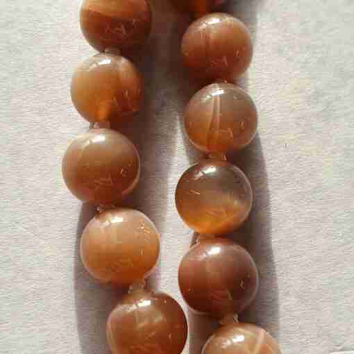 Mehrfarbige Mondstein-Mala mit Edelstahlanhänger + Armband – Bild 19
