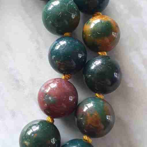Heliotrop-Mala (3) + Armband – Bild 20