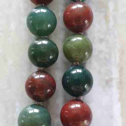 Heliotrop-Mala (4) + Armband – Bild 20