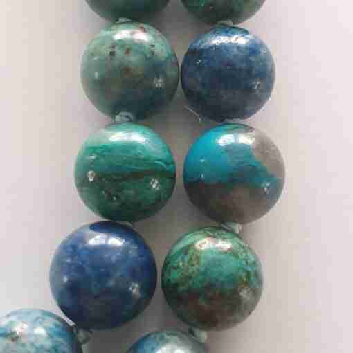 Chrysokoll-Mala + Armband – Bild 20