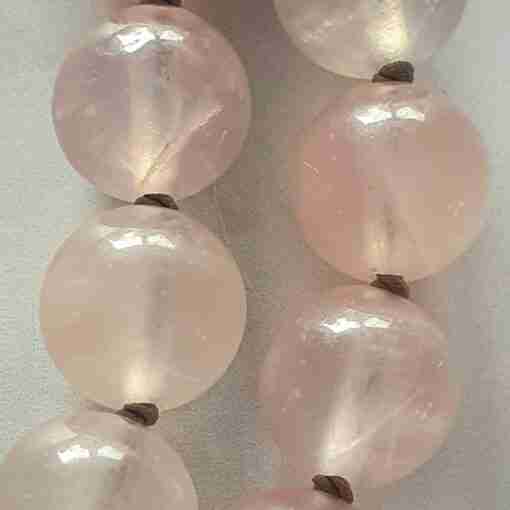 Lepidolith-Rosenquarz-Mala + Armband – Bild 20