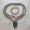 Labradorit-Mala (2) mit Armband