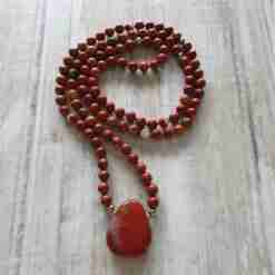 Rote Jaspis-Mala (2)