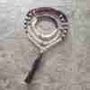 Amethyst-Milchquarz-Mala mit Seidenquaste + Armband