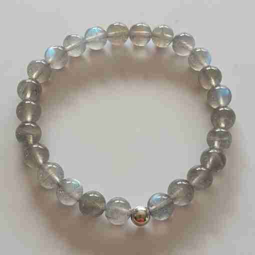 Labradorit-Mala (2) mit Armband – Bild 4