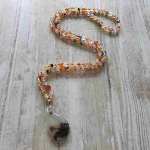 "Montana Achat" (Chalcedon) -Mala – Bild 4