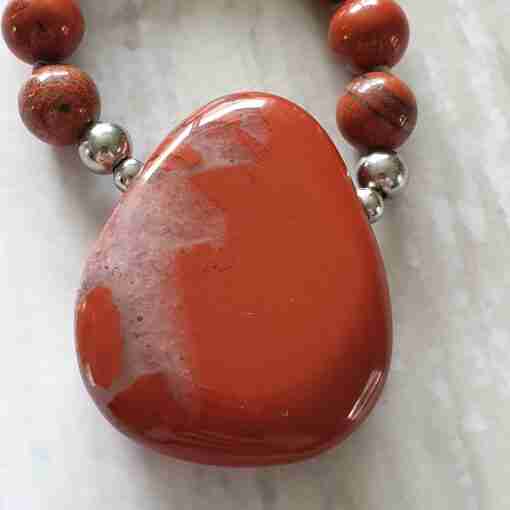 Rote Jaspis-Mala (2) – Bild 6