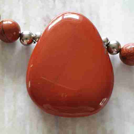 Rote Jaspis-Mala (2) – Bild 7