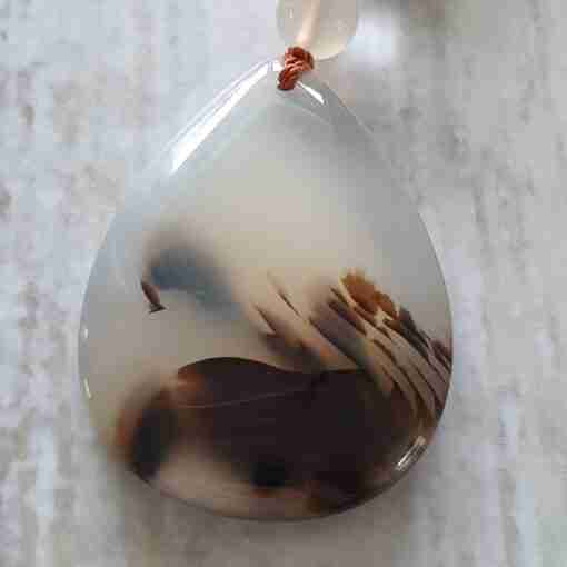"Montana Achat" (Chalcedon) -Mala – Bild 7