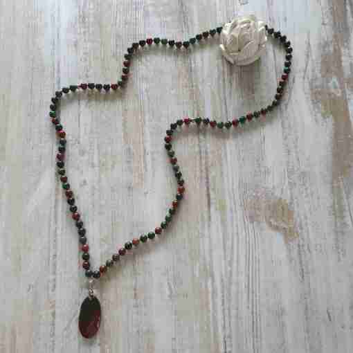 Heliotrop-Mala (4) + Armband – Bild 7