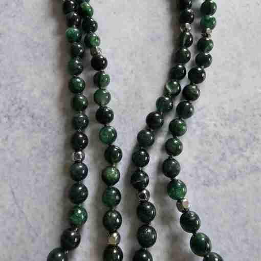Fuchsit-Mala mit Fuchsit-Anhänger – Bild 9