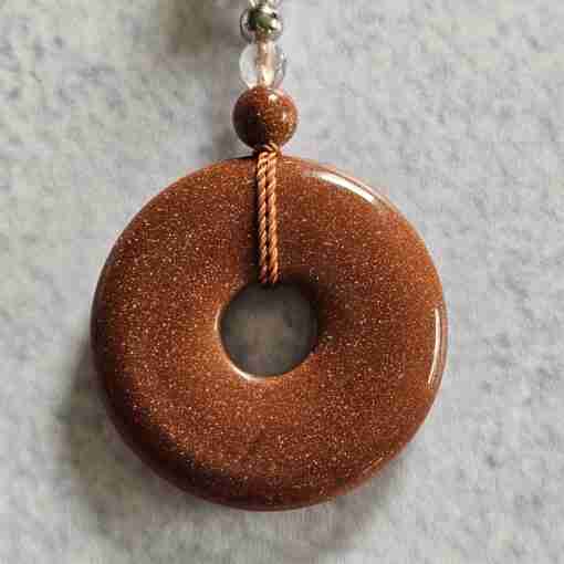 Goldfluss-Bergkristall (facettiert) -Mala (2) mit Goldfluss-Donut und Armband – Bild 9