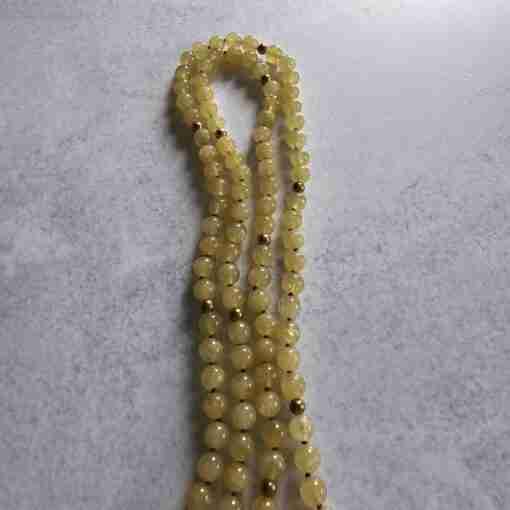 Heliodor (Beryll) -Messing-Mala mit Seidenquaste – Bild 9