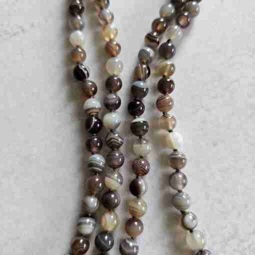 "Botswana" Achat-Mala (1) mit "Botswana" Achat-Anhänger – Bild 9
