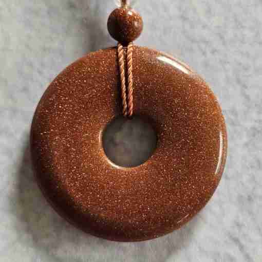 Goldfluss-Bergkristall (facettiert) -Mala (2) mit Goldfluss-Donut und Armband – Bild 10