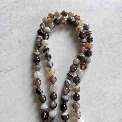 "Botswana" Achat-Mala (1) mit "Botswana" Achat-Anhänger – Bild 10