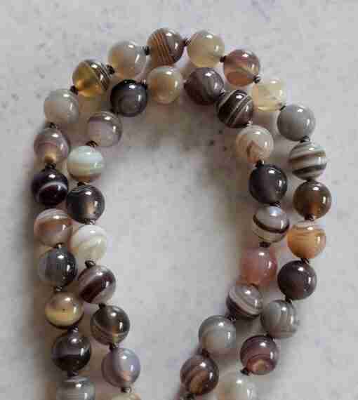 "Botswana" Achat-Mala (1) mit "Botswana" Achat-Anhänger – Bild 11