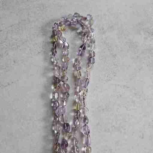Ametrin-Mala (Nuggets) mit Seidenquaste und Armband – Bild 11