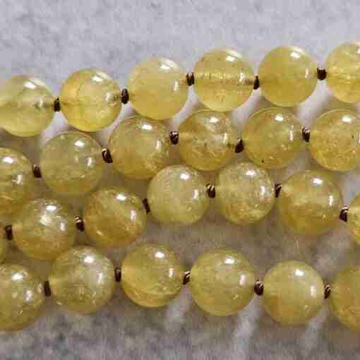 Heliodor (Beryll) -Messing-Mala mit Seidenquaste – Bild 12