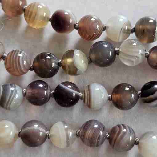 "Botswana" Achat-Mala (1) mit "Botswana" Achat-Anhänger – Bild 12
