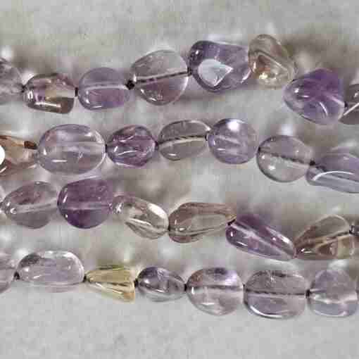 Ametrin-Mala (Nuggets) mit Seidenquaste und Armband – Bild 13