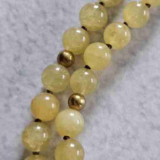 Heliodor (Beryll) -Messing-Mala mit Seidenquaste – Bild 14