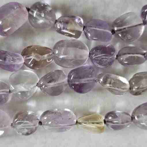 Ametrin-Mala (Nuggets) mit Seidenquaste und Armband – Bild 14