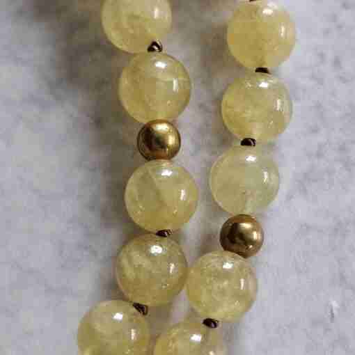 Heliodor (Beryll) -Messing-Mala mit Seidenquaste – Bild 16