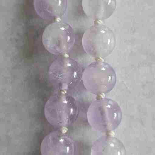 Amethyst ("Lavendelamethyst") -Bergkristall (facettiert) -Mala mit „Lavendelamethyst“-Anhänger – Bild 17