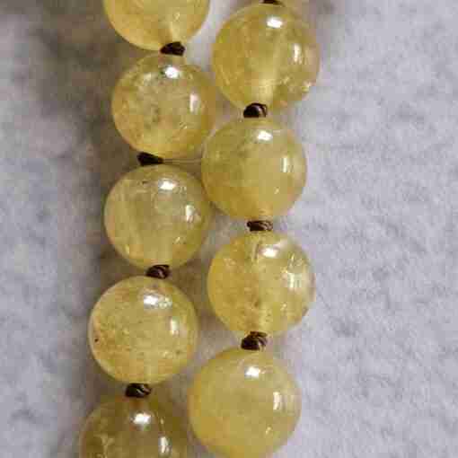 Heliodor (Beryll) -Messing-Mala mit Seidenquaste – Bild 18